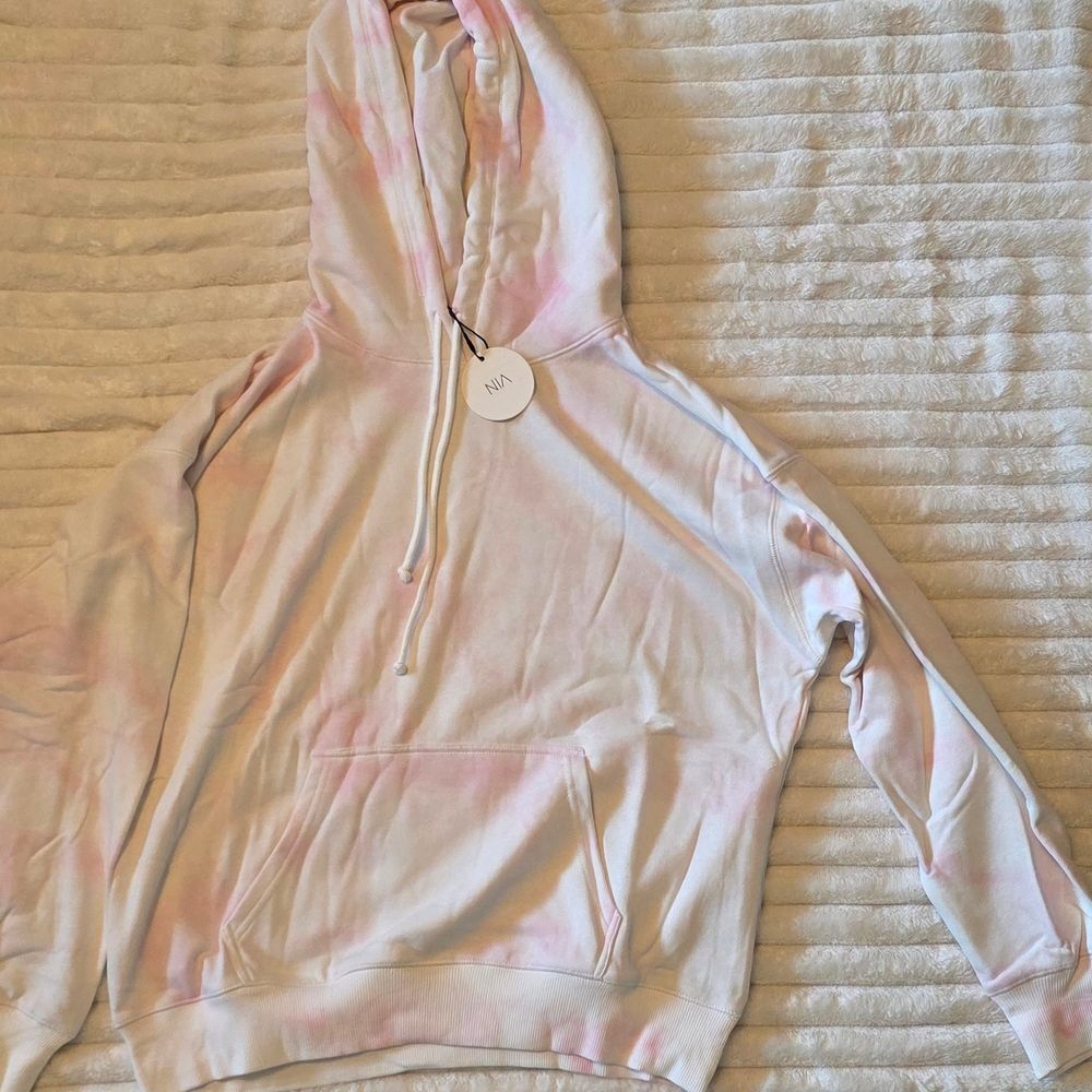 NIA Women's Pink Tie-Dye Cowl Hoodie